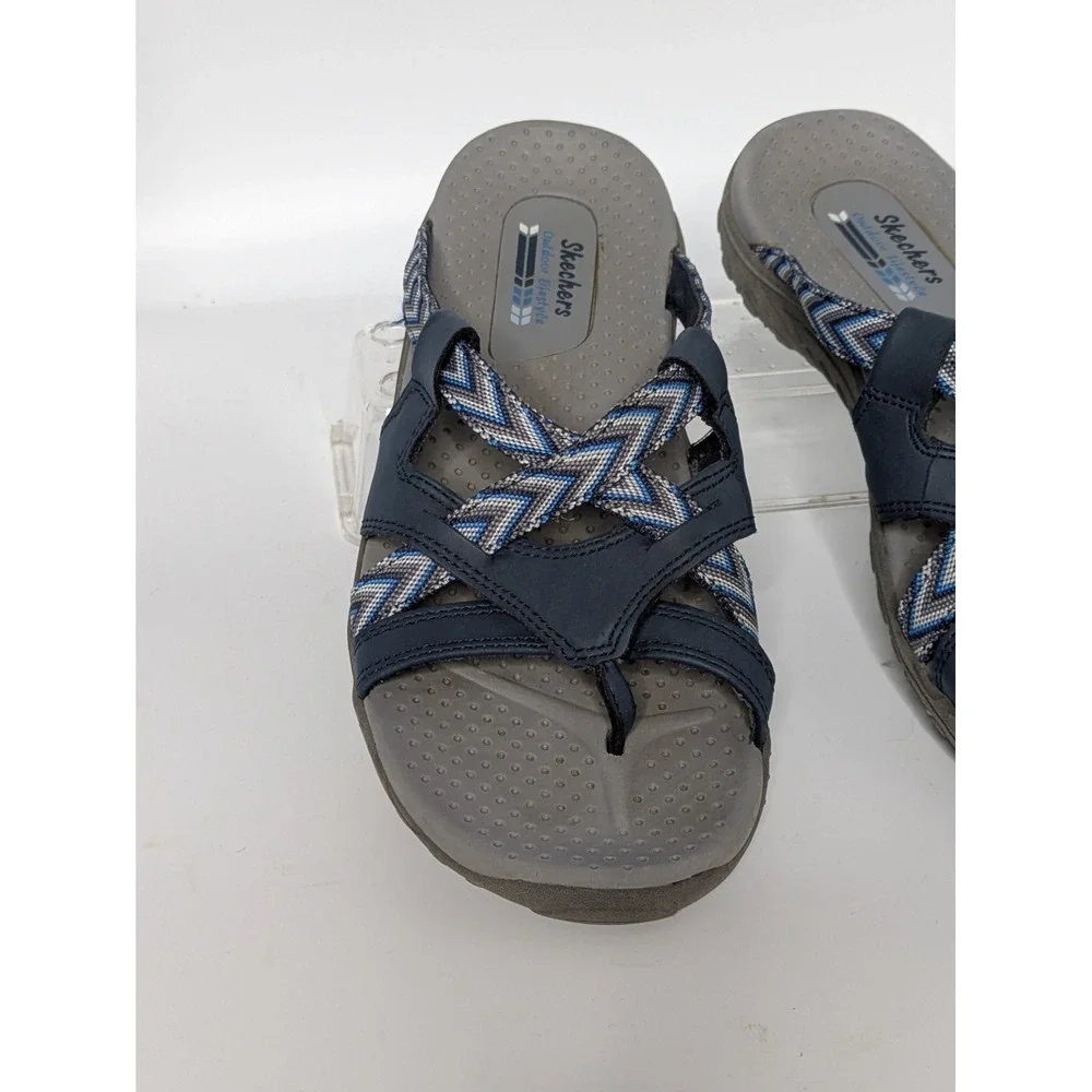 Skechers Women's Size 8 Navy Blue Sport Sandals Strappy Outdoor Comfort